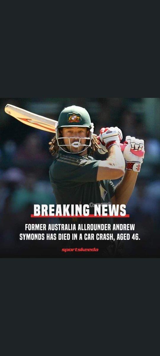 MAHESH_MALVI's tweet photo. Very very shoking news for cricket fans #andreysymond #SHOCKING https://t.co/XlK2yBIexl