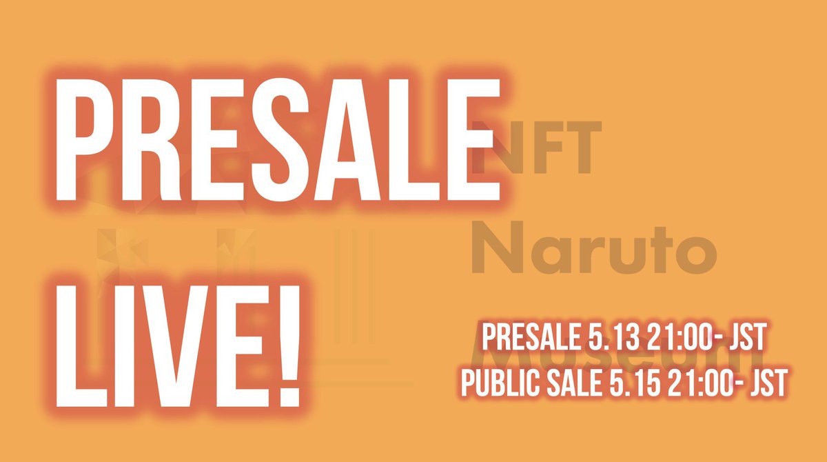 naruto_museumGL's tweet photo. Only 8 HOURS LEFT before the presale ends📣

If you have a WL, MINT your pass on the web page below🚀
https://t.co/86QnzhfEOG

For more details, join our discord
https://t.co/aGsqG8VxwI https://t.co/leVmL7p5wn