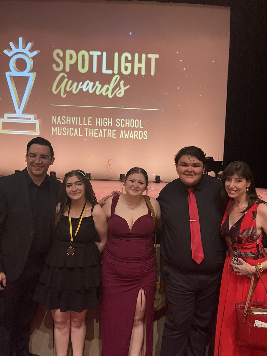 ChoirSmyrna's tweet image. The Spotlight Awards were magical! Congratulations to Tasia and Jordan for being finalists for best Supporting Actress and Comedic Actor! 

Jordan, Rachel, and Hailey-Ann also performed with the 50 Best Lead finalists! So proud of these kids! 

@SmyrnaBulldog #onlyoneshs @tpac