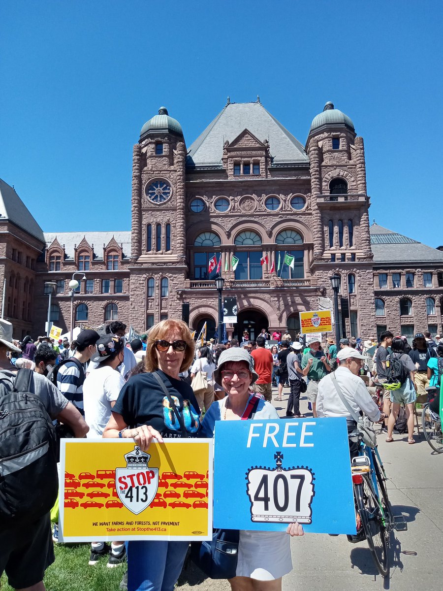 marilyniafrate's tweet photo. Vaughan residents Marcella and Sara joined thousands of like minded people at QPark opposing attacks on our environment, greenbelt and construction of hwy 413 the most environmentally destructive hwy of our times @envirodefence @GreenbeltAllies @STOPthe413NOW https://t.co/PRs4vrb2Hs