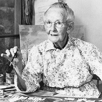 AmroKhier's tweet photo. عارفين مين دي؟

دي رسامة امريكية اسمها الفني Grandma Moses.
كانت واحدة من اهم الرسامين في وقتها و واحدة من لوحاتها ابتاعت بي اكتر من مليون دولار وجاء كبير من لوحاتها معروض في متاحف عالمية.

طيب حكينا القصة دي ليه؟
#ثريد https://t.co/CFeT6zF9xP