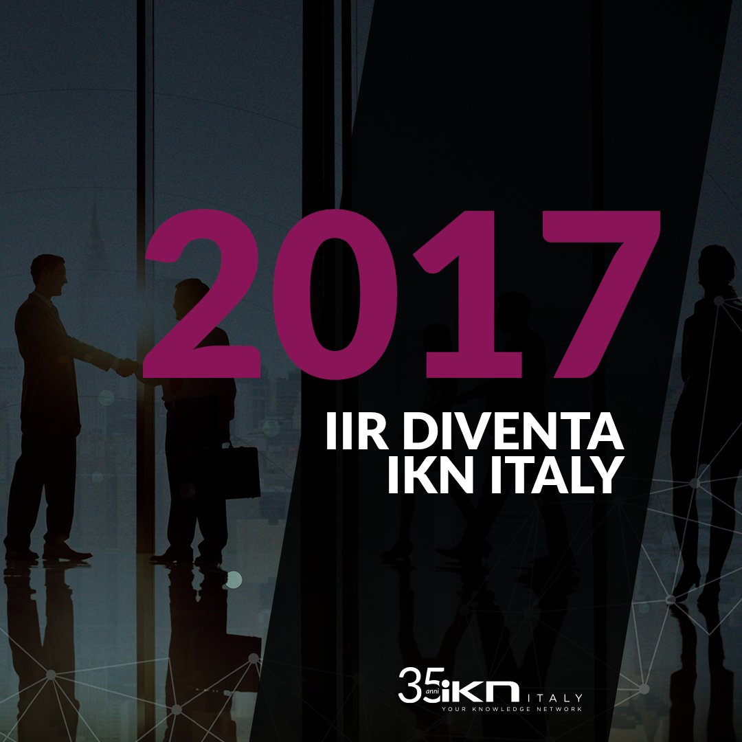 Nel 2017, in occasione del trentesimo anniversario dell'azienda, IIR diventa IKN Italy! ✨ Continuate a seguirci per scoprire ogni settimana qualcosa di più su di noi! Stay tuned 📣 • • • #ikn35anni #anniversario #storia #corporate