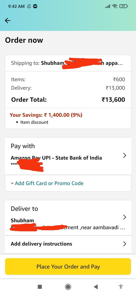 Shubham16640486's tweet photo. Heey @amazonIN what is this behaviour ...... #13kdelivery #Chargers
#amazonind https://t.co/rXCaeEehJM