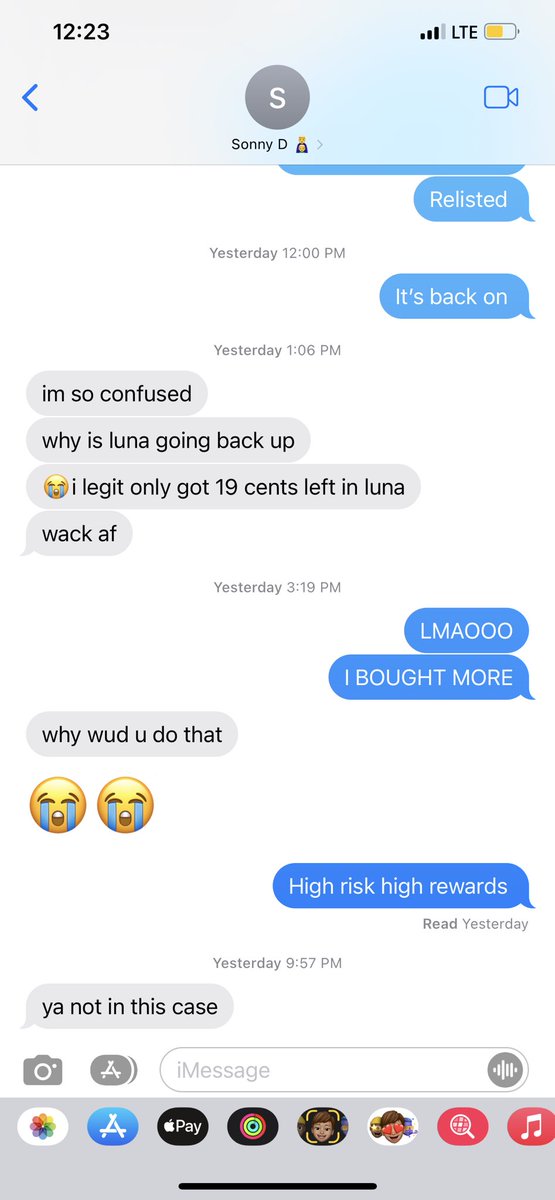 ernestodoteth's tweet photo. Do you guys think I’m dumb for buying more #LUNA I believe in the #LUNAtics our #ecosystem and I believe that @stablekwon will fix this issue with the whole team Retweet and like if you with me https://t.co/Uc2RirnwzJ