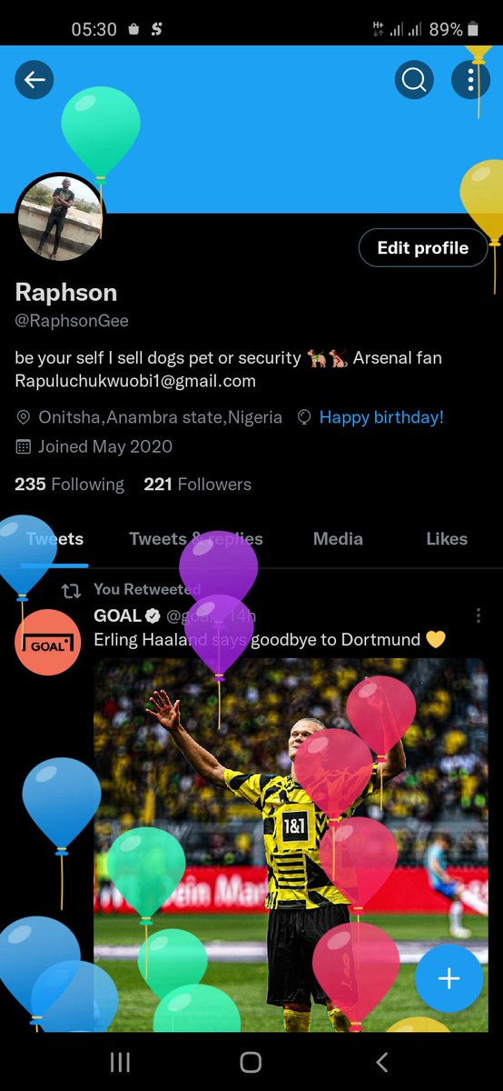 RaphsonGee's tweet photo. I got balloons...happy birthday to me
Davido/ #msssi/ sabinus https://t.co/BgVR9lUNPf
