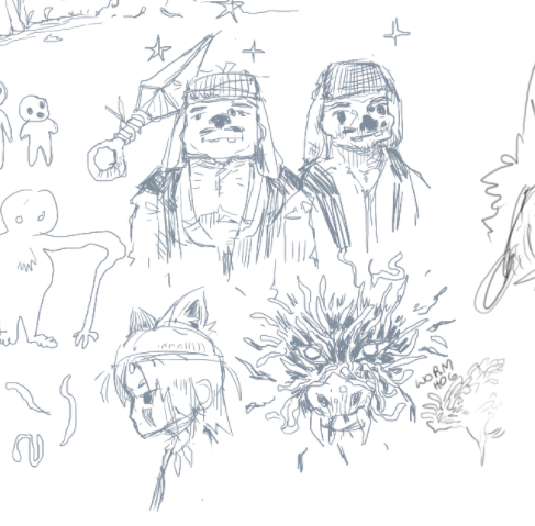 Princess Mononoke doodles 
