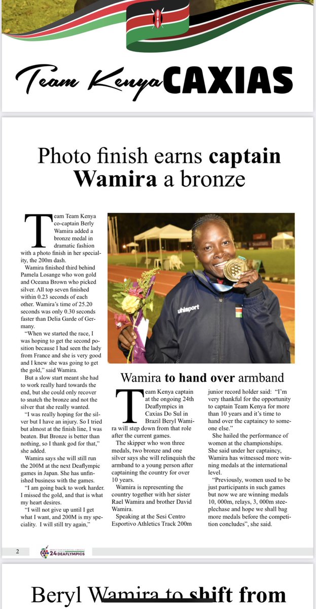 WachiraLynne's tweet photo. All you need to know about #TeamKenya ⁦@TDeaflympics⁩ at the ongoing ⁦@deaflympics⁩ in Brazil. https://t.co/MV4vQCrDFk