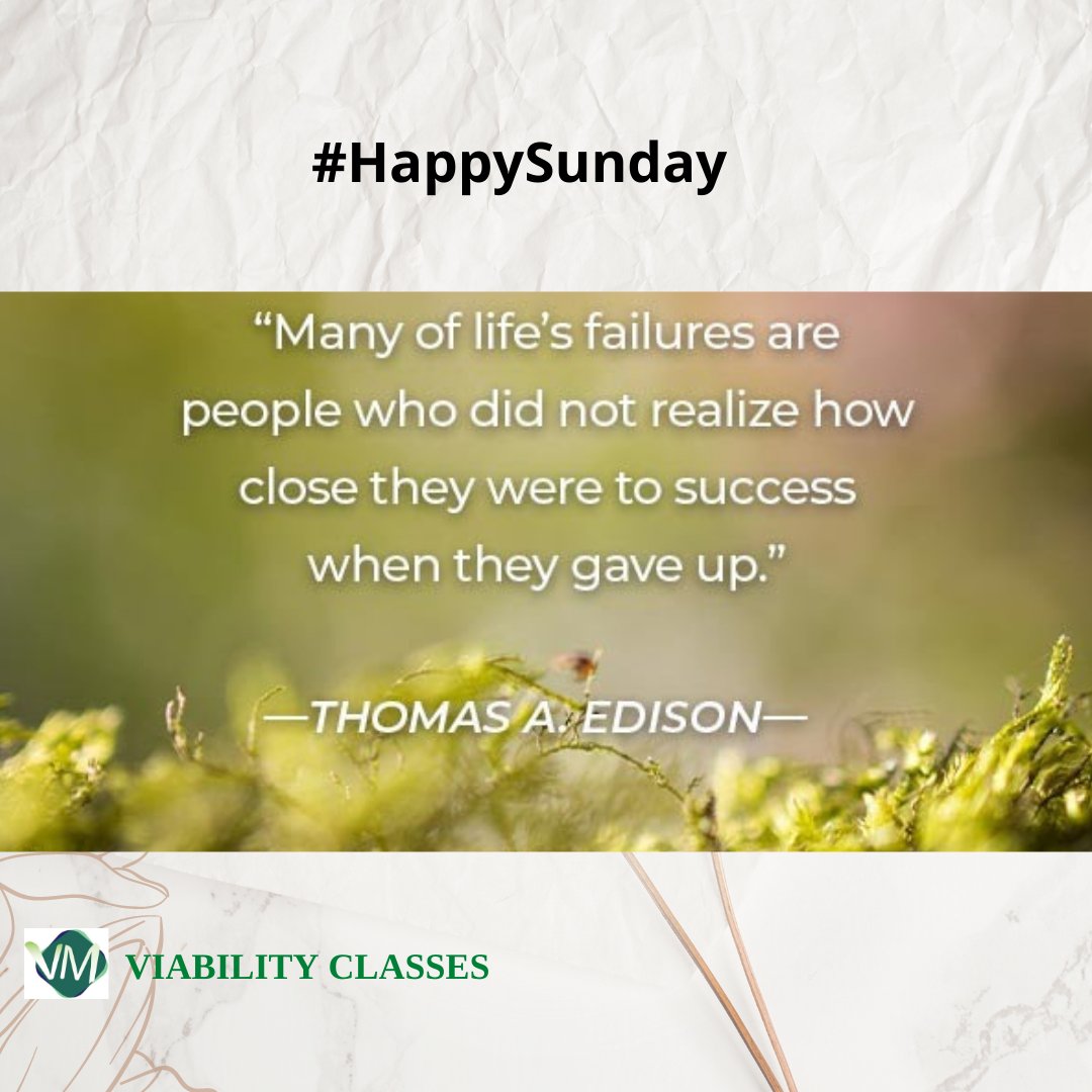 ViabilityC's tweet image. #Happysunday
#viabilityclasses 
#SundayMotivation