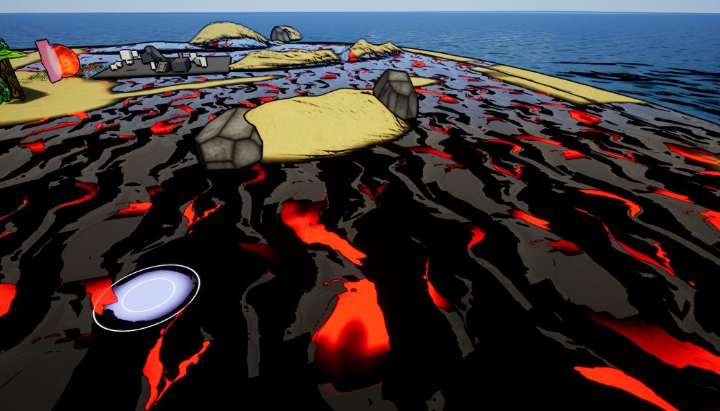 Kamakai_808's tweet photo. Still needs some work but I made a Lava field material today for @phenocore! Looking pretty good with our Post process. Made with @Substance3D and @UnrealEngine.  #indiegame #IndieGameDev #gamedev #gameart #MadeWithSubstance https://t.co/wksFhff9HS