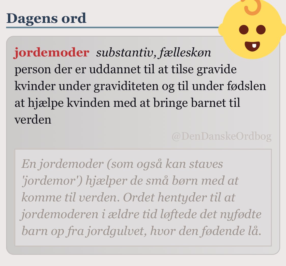 DenDanskeOrdbog's tweet photo. #derforsigervisådan #kvindehistorie #orddannelse #dksprog #dagensord
https://t.co/vnqhv6UJIl https://t.co/TouuBHnSFv