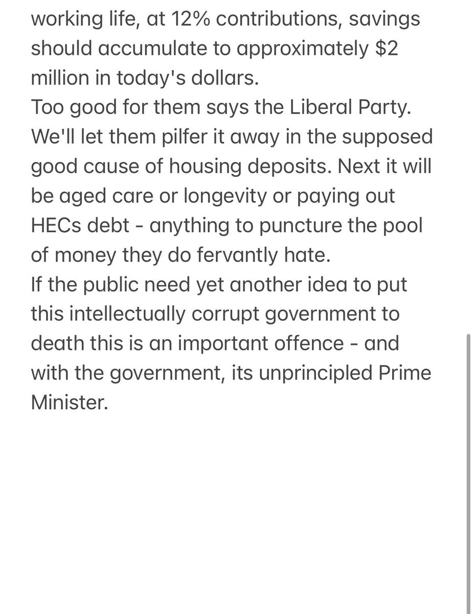 The full Paul Keating statement on the super for housing plan #auspol