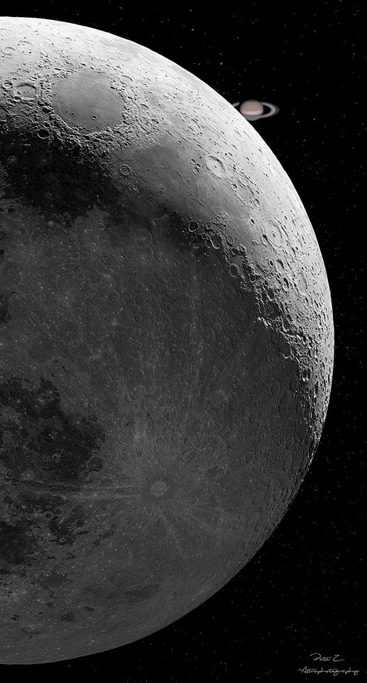 ineed__spacee's tweet image. Saturn behind the Moon 😲