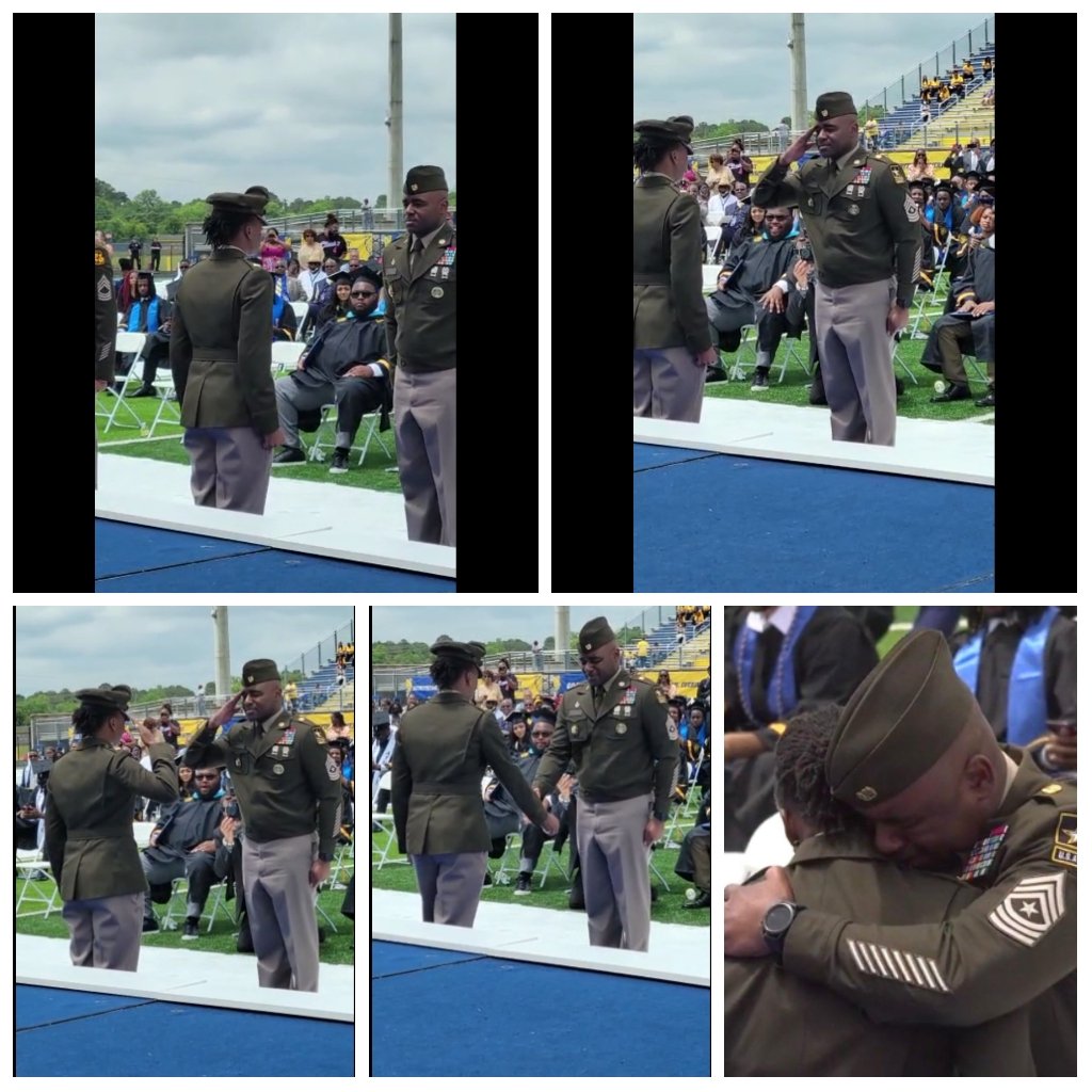 g1_army's tweet photo. This was by far more difficult than I imagined.   Rendering my daughter her first salute was extremely emotional.  Give them hell baby girl!!  It's your time!! https://t.co/EmhlcFp4ge