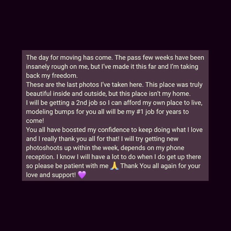 LilacBumps's tweet photo. Mayternity - Moving Day
Please read last photo π
https://t.co/hPZQEvUAtJ
#lilacbumps #pregnantfetishmodel #bumpmodel #mayternity #maternity #pregnant #pregnancy #bbw #pregnancycontent #instagram #loyalfans https://t.co/6bii9Syb7h