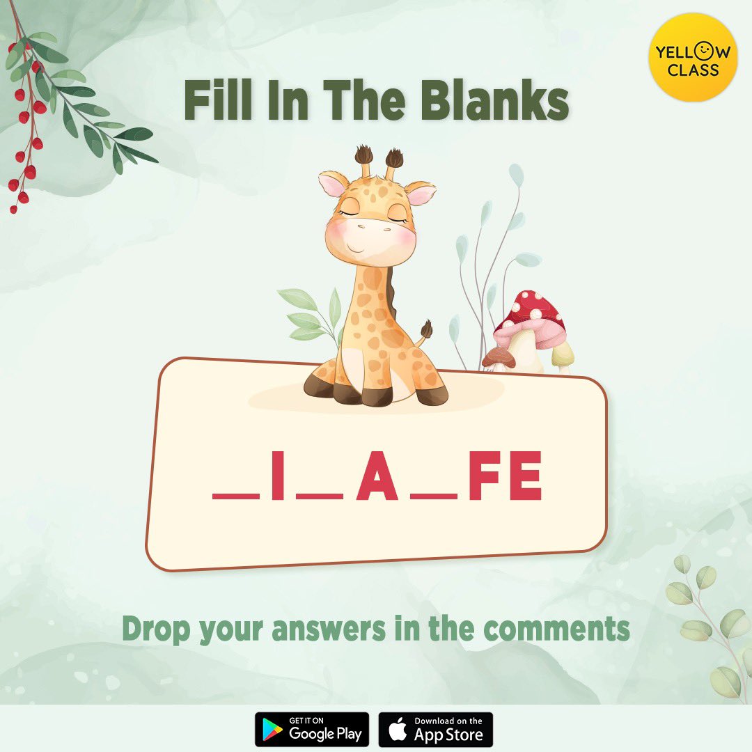 thespeakx's tweet photo. You'd get it right in absolutely no time! Drop your answers in the comments.
Download the Yellow Class app to learn your favourite skills. https://t.co/x0s8hbalbt
#theyellowclass #onlineclass #learn #explore #engage #words #vocabulary #kidslearning #kids #English https://t.co/9vBpqXJNkB