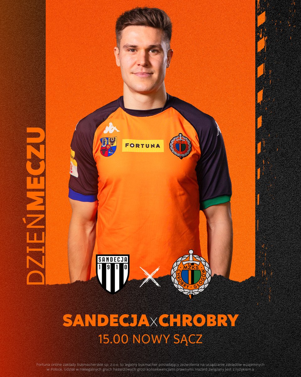 ChrobryGlogowSA's tweet image. Był ważny, ważniejszy, czas na NAJWAŻNIEJSZY!

🆚 @SandecjaNS 
🏆 @_1liga_  
🚩 Nowy Sącz
🕐 15.00
📺 Polsat Box Go / PPV: bit.ly/ChrobryPPV
💰 Zerknij na ofertę: bit.ly/3zHBb11