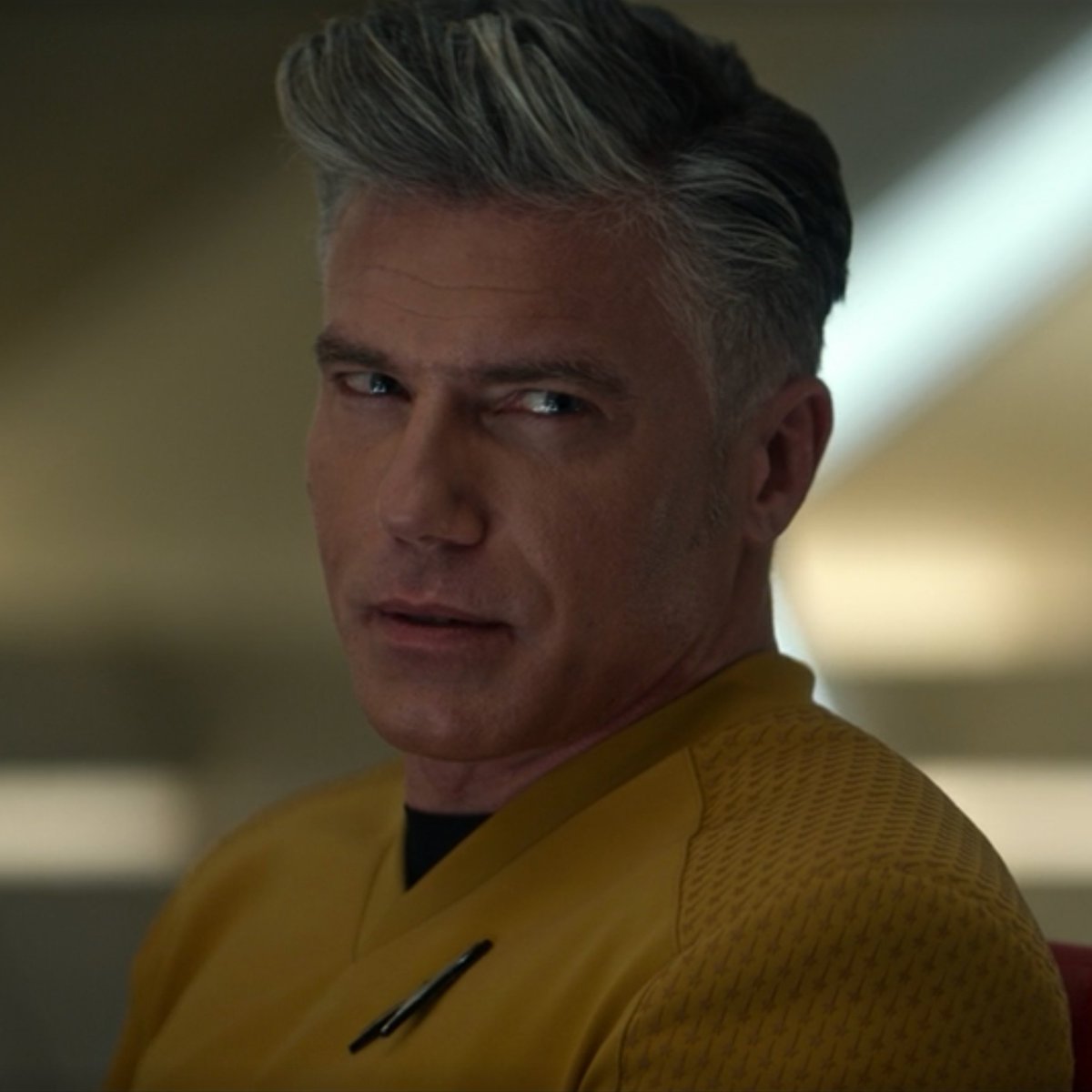 starfleetboy's tweet photo. Is #PIRK gonna be a thing? Uhura seems to say, 'Hell no!' I'm leaning toward, 'Oh my yes!' #StrangeNewWorlds #ShipofDreams 🥰😅🖖🏾 https://t.co/ODRnhLpidl