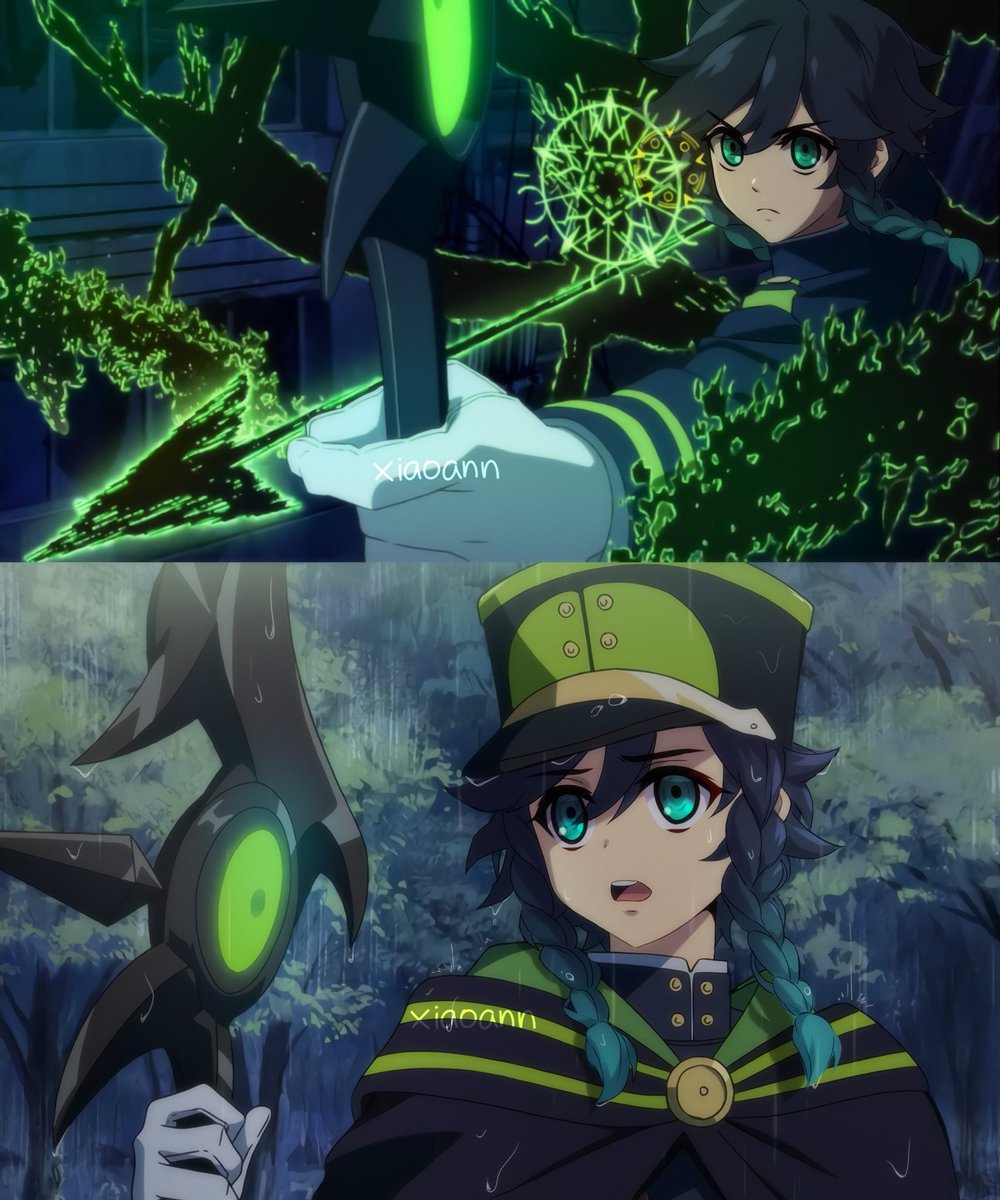 Xiaoann9's tweet photo. Part 7 of the Owari no Seraph x Genshin Impact scene redraw series featuring the anemo archon Venti as Yoichi Saotome! 🍃🏹🩸#GenshinImpact #Venti #OwariNoSeraph https://t.co/TY0PcuI3HU