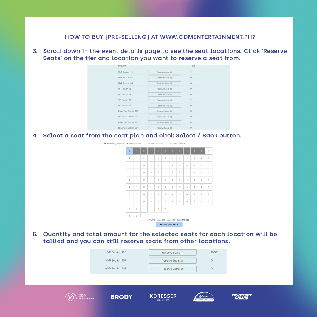 cdmentph's tweet photo. As promised, here's the step-by-step guide on how to purchase tickets at the pre-selling.

Site: https://t.co/abl9yK09N6

If you have questions, be sure to read our FAQs here: (https://t.co/IuDYk3rW8W)

#BeginAgain_KPOP https://t.co/ghuNdktV5w