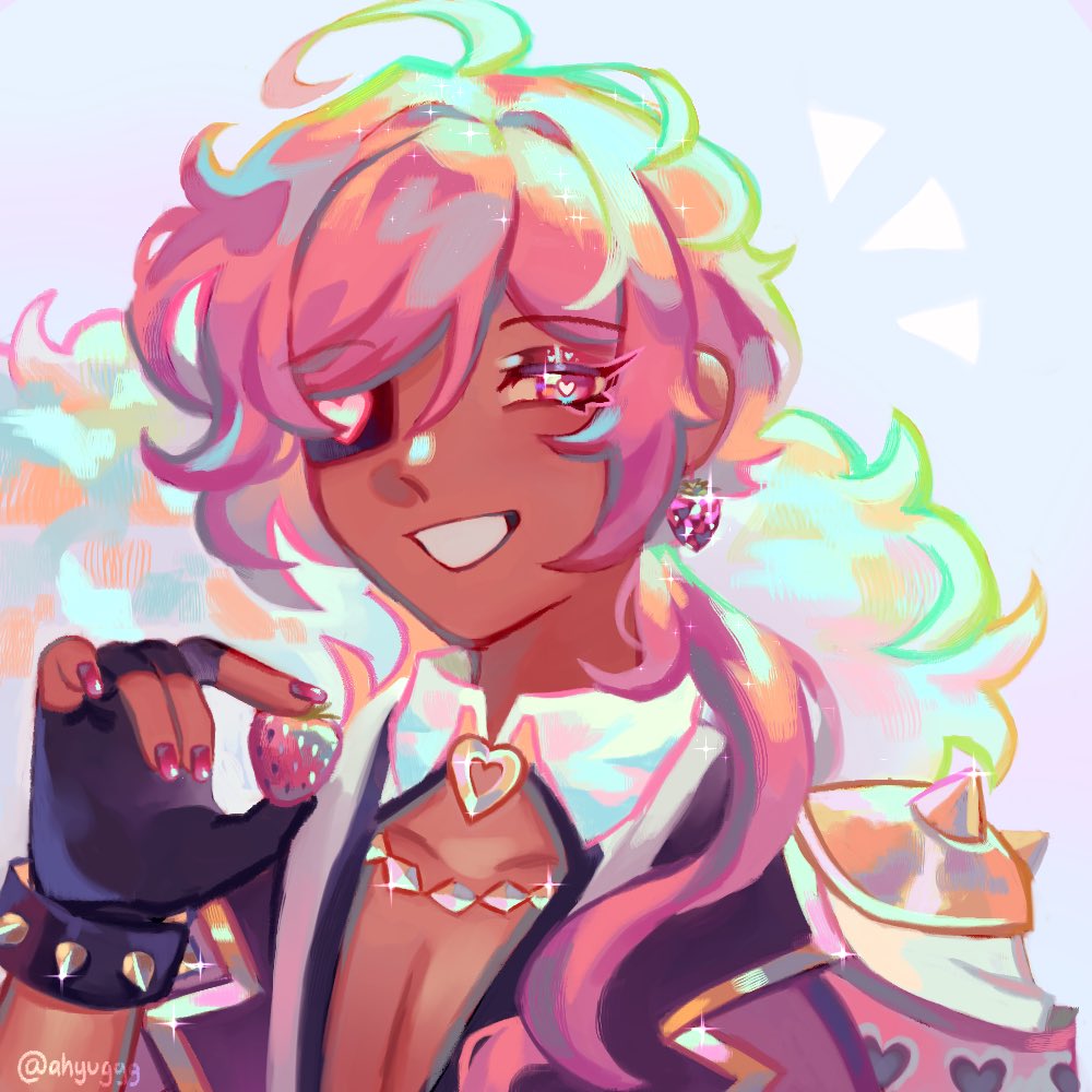 🍓STRAWBERRY/PINK HAIR KAEYA🍓
Redraw except I added hearts, strawberries &amp; new touches 🍓💕
#kaeya #genshinimpact
