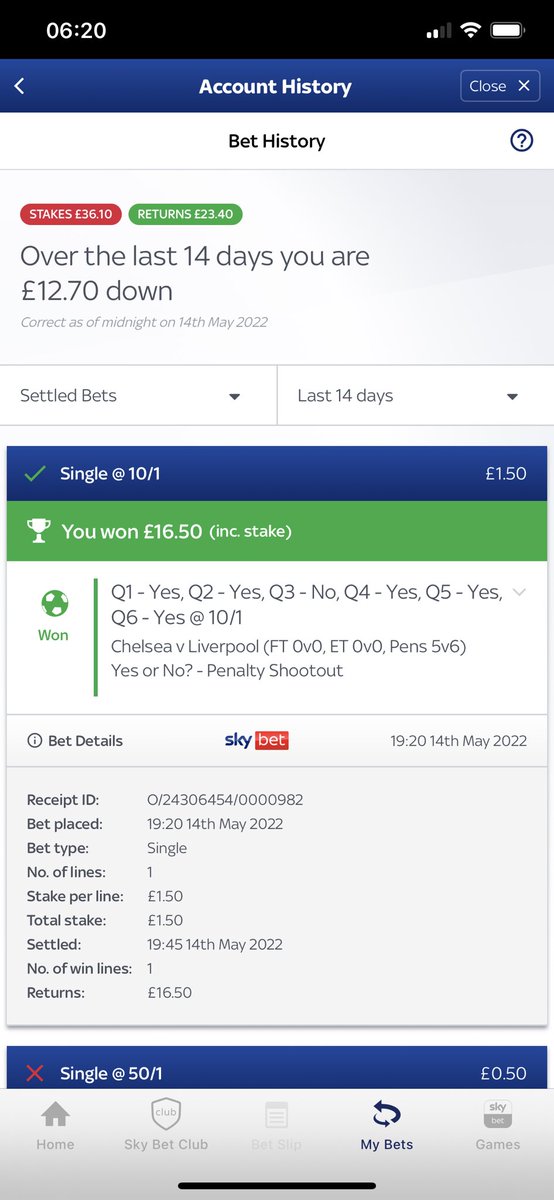 tomrich95's tweet photo. This has got to be one of the worst bets, followed by one of the best in one game! @FootyAccums #chelseavsliverpool https://t.co/qyTpurzgpa