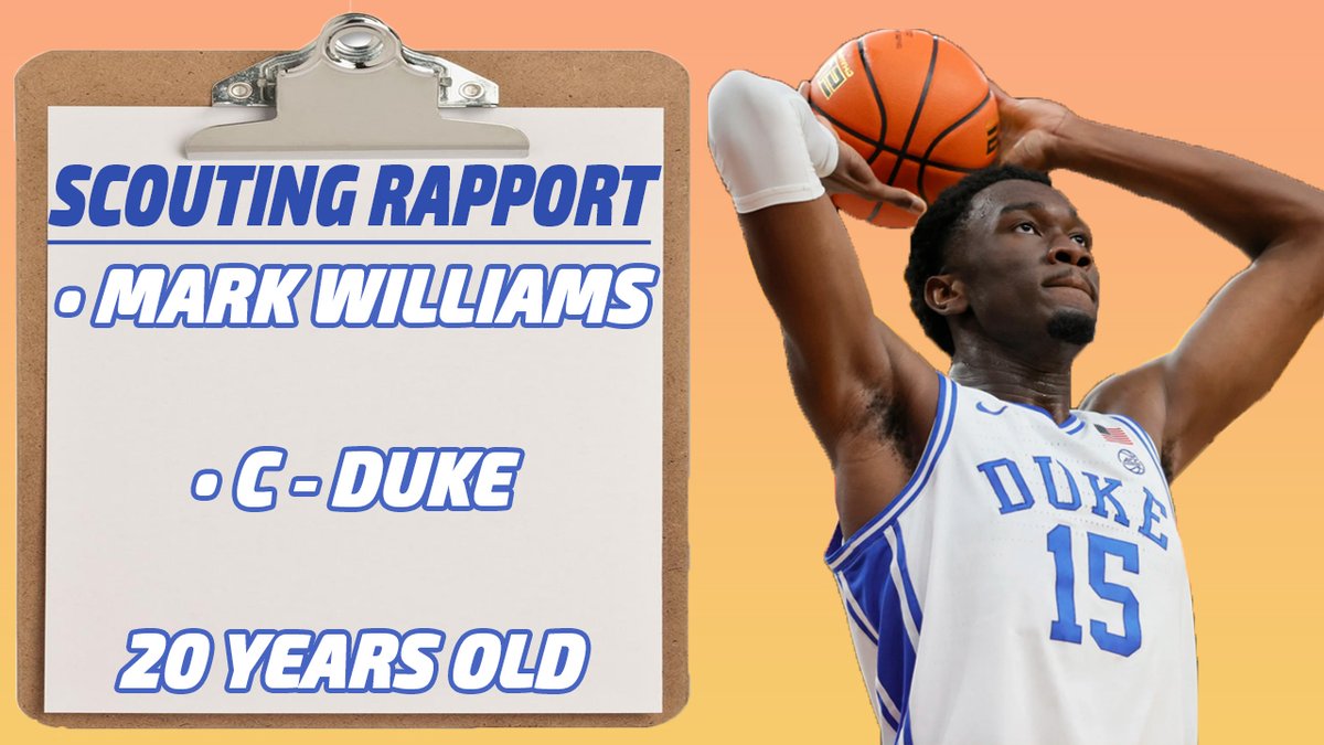 ScoutingRapport's tweet photo. π’π’π’ Check out our 19th episode of #ScoutingSundays for the 2022 NBA Draft that breaks down Duke center & future 1st round pick Mark Williams' (@MarkWi1liams) season as well as his NBA potential! #NBADraft
https://t.co/n6FcrDJgkd https://t.co/OeKSGNhNie