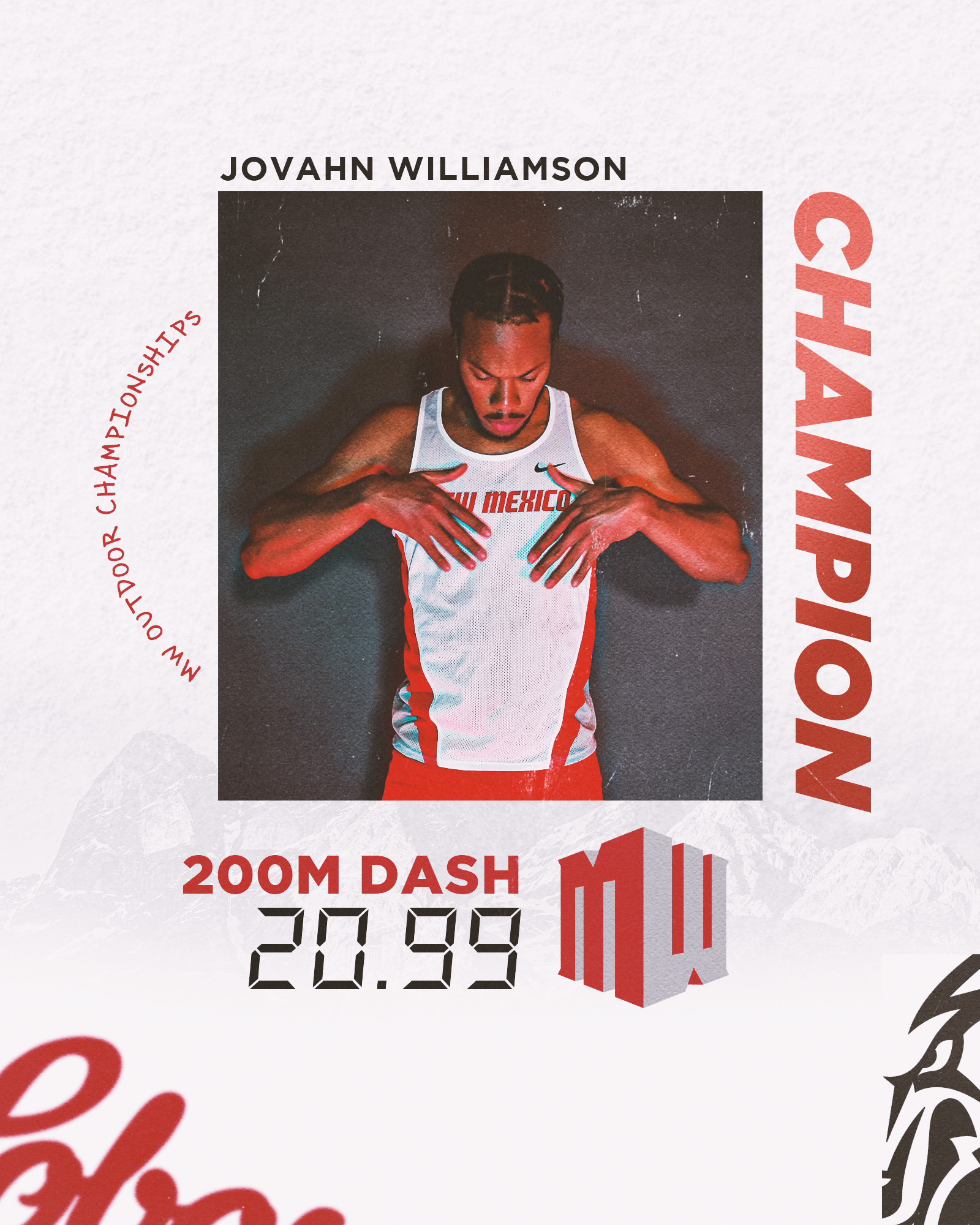 New Mexico XC/T&F on Twitter "Jovahn Williamson also won the men's