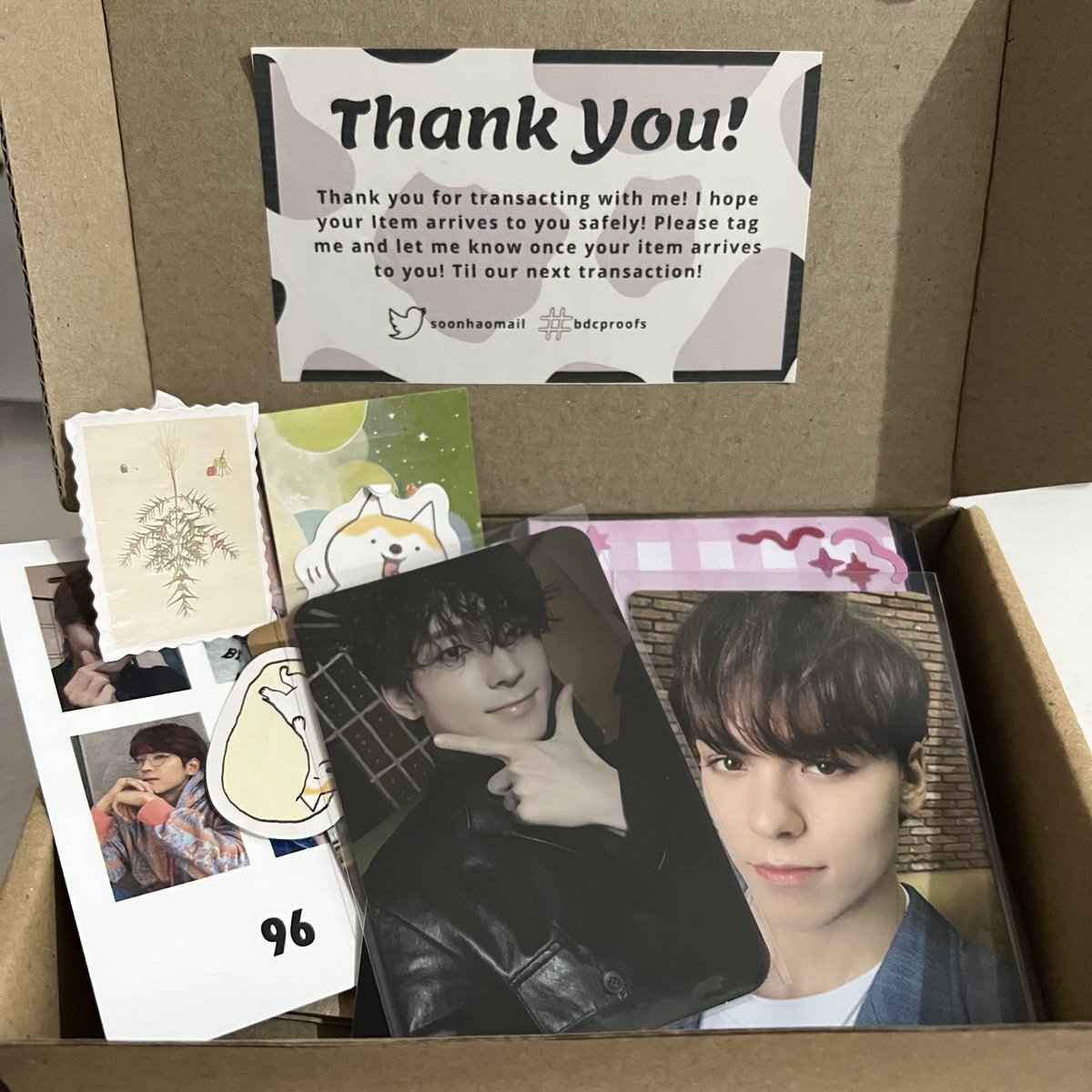 snwucart's tweet photo. π― #snwucartmails
α΄ wonwoo poging kulot and vernon pogi arrived safely ! thank you so much for packing them safely and for the cute stickers <3
ΰͺ @soonhaomail #bdcproofs https://t.co/duOZtNI8yj
