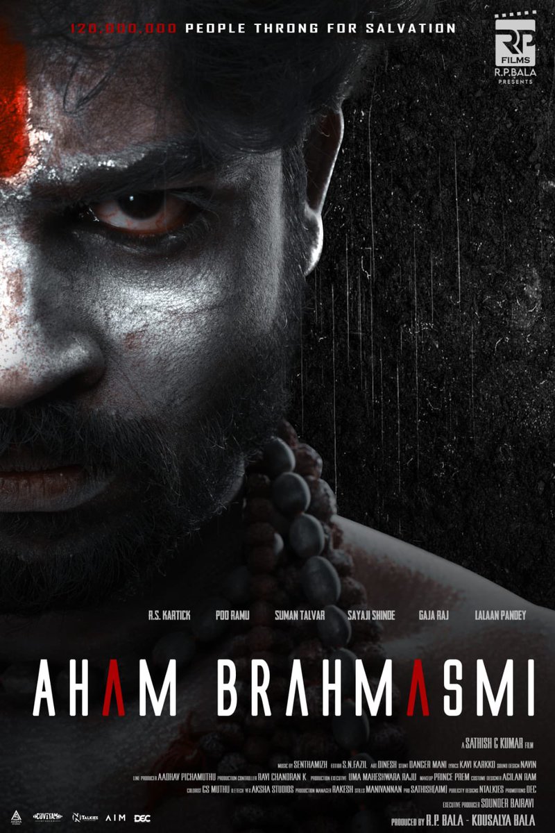 arya_offl's tweet photo. Happy to release #AhamBrahmashmi's FirstLook

Best wishes director @DirSathishkumar 
Waiting for this thriller to hit the theaters

@RPFilmsOfficial @rpbala2012 @KarthiikPK @senthamizhmusic
@SOUNDARBAIRAVI @SayajiShinde @sumantalwars
@ReshmigaS @teamaimpr @decoffl
@ntalkies_offl https://t.co/3b7fIVh3vU