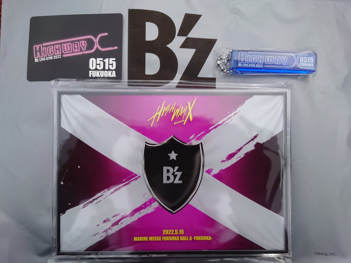 限定！B'z LIVE-GYM 2022 楽屋プレートレプリカ アクリルスタンド