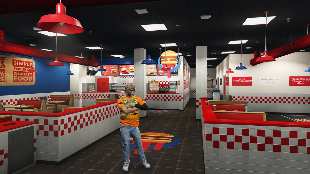 RiotCityRp's tweet photo. Hey guys, Ricky again. BurgerShot is sitting here empty - thinkin' about pocketing some grub. Seems like they need a new owner. Could that be you? I don't know, man. I'm just posting out loud.

https://t.co/6dQDw6AoDq

#FiveM #GTAV #GTA5 #GTARP #BurgerShot #Roleplay https://t.co/P1CG6XFDyv