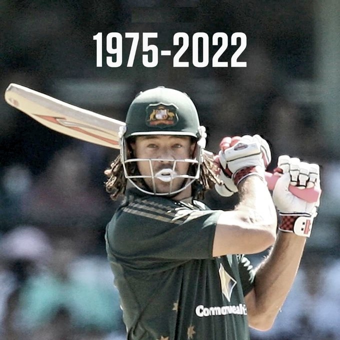 RealRajanjha's tweet photo. former all-rounder #AndrewSymonds has been killed in a #CarCrash ,This is another tragic blow for the sport after the recent deaths of fellow greats #ShaneWarne and #RodMarsh .Andrew was a generational talent who was instrumental in Australia's success at World Cups.
#SHOCKING https://t.co/w6FwvFxQB6