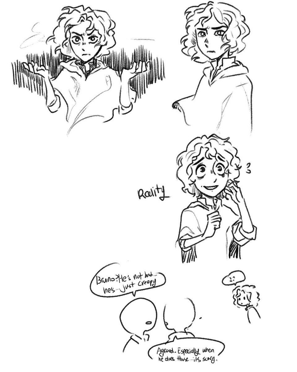 Just thoughts about young Bruno
Imagining he was more like he Was  in his door