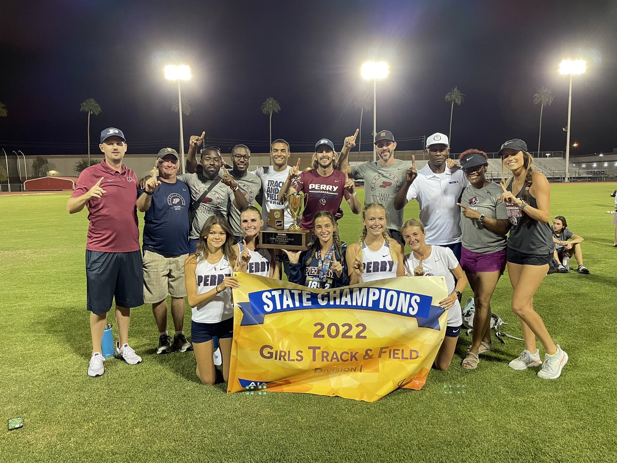 perry_pumas's tweet image. Perry HS Girls Track and Field State Champions 2022!!! 
School history made!
@PerryTrackand @PerryPumas07 @CUSDAthletics @ChandlerUnified