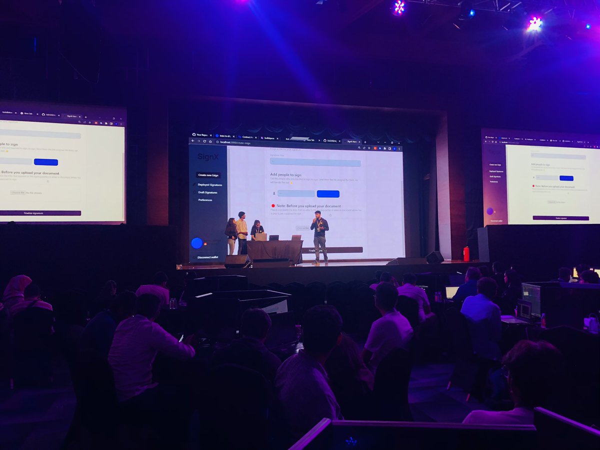 tamarincrypto's tweet photo. Demo Day at the #HackerHouseBengaluru today!

78 teams presenting on stage! 

Let's go! 🤩🚀 https://t.co/2cexhAK5EQ