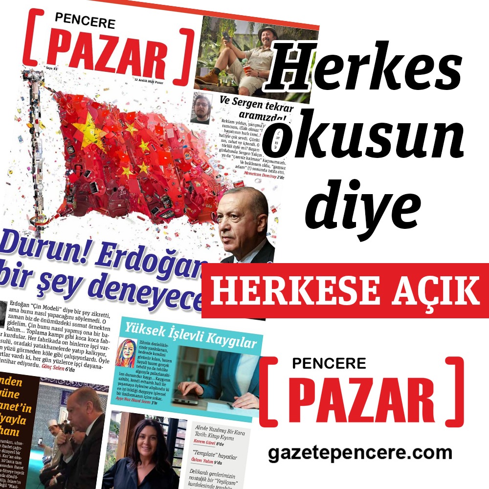 Herkes Okusun Diye Herkese Açık!

Pencere Pazar yazılarını okumak için: gazetepencere.com/category/pazar…