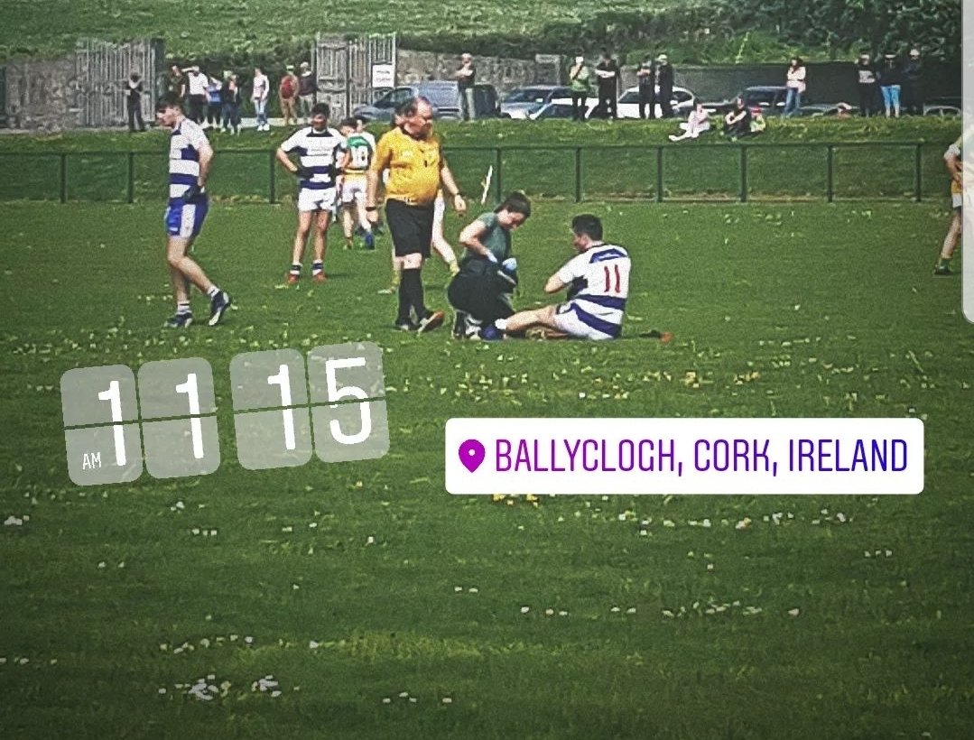 ComedianConn's tweet photo. Few things as beautiful as an early morning junior league game at the edge of summer. #ballyclough #killavullen #draw #gaa https://t.co/igrUVgIrHs