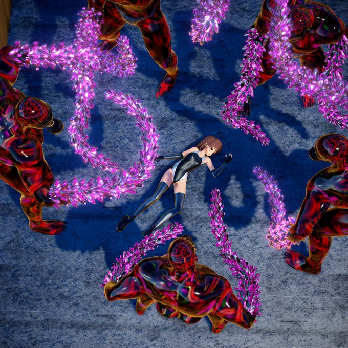 寄ってたかって
痛めつけられ敗北する
正義のヒロインが好き。 