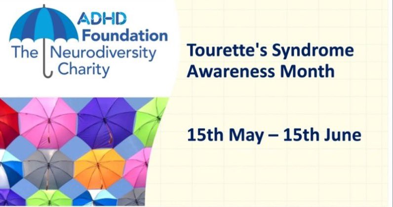 The Neurodiversity Charity ADHD Foundation (@adhdfoundation) on Twitter photo May 15th marks the start of Tourette’s Awareness Month☂️ for info about the Foundation’s NW England Tics & Tourette’s Support Group & our partnership with Tourette’s Action - contact lisa.rudge@adhdfoundation.org.Uk
<a href="/tourettesaction/">Tourettes Action</a> <a href="/TouretteAssn/">TouretteAssn</a> <a href="/TSLondongroup/">Tourettes London</a> @Seonaidanderso2 May 15th marks the start of Tourette’s Awareness Month☂️ for info about the Foundation’s NW England Tics & Tourette’s Support Group & our partnership with Tourette’s Action - contact lisa.rudge@adhdfoundation.org.Uk
<a href="/tourettesaction/">Tourettes Action</a> <a href="/TouretteAssn/">TouretteAssn</a> <a href="/TSLondongroup/">Tourettes London</a> @Seonaidanderso2