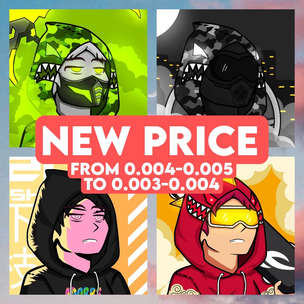 New deal!
Before we goin to the next chapter
So i 'll give the new price for latest shizue collection on chapter 1!
Make sure u get them and dont forget give some 💙 n RT 🙌
linktr.ee/shizue.nft
opensea.io/collection/shi…
#NFTCommunity #NFTdrops #NFTcollectibles