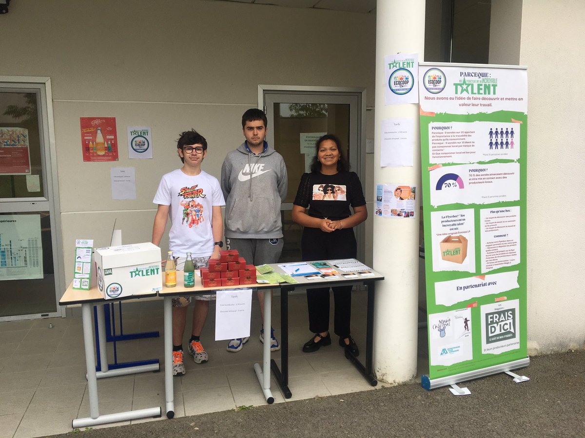 TertiaireParda's tweet photo. Félicitations à nos élèves de #CAP #EPC pour leur action solidaire #chefd’oeuvre #ecocoop LP #gers https://t.co/GFsoOuVtAK