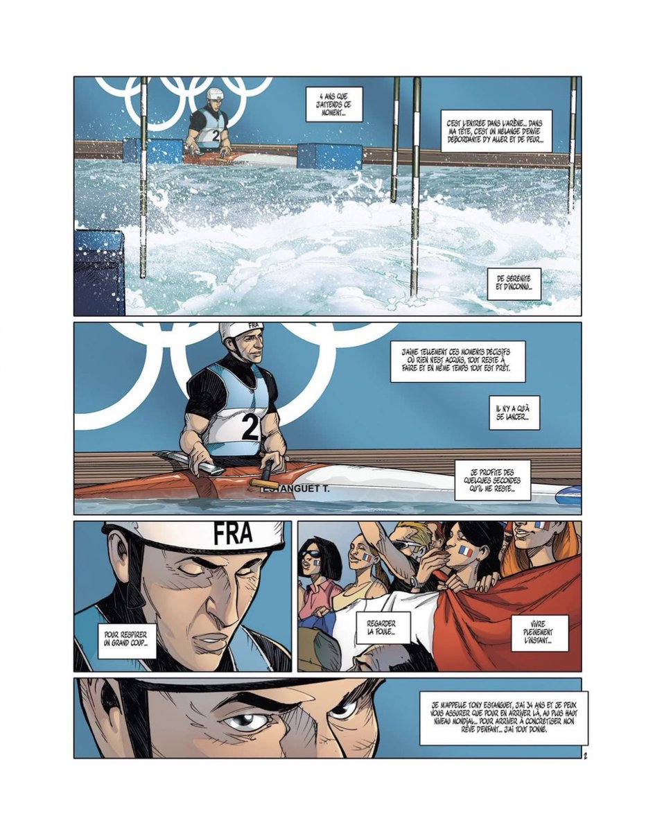 FredCampoy's tweet photo. Tony, l’enfant des rivières aux @DelcourtBD raconte le parcours incroyable de @TonyEstanguet 😀🙏🏻👍- Dispo partout en France #bd #kayak #jo #lecture #sport #delcourt #bearn https://t.co/Phpck2p9nJ