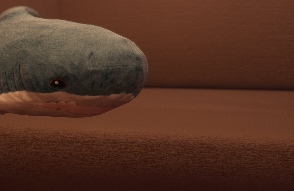 Hughesy_Lara's tweet photo. Released my Blahaj for #VRChat onto my booth page - https://t.co/ob6zM4RCmO - 

Hope you enjoy and give them lots of hugs.

Still many additions I want to make such as modelled teeth and reducing tri count for a quest version/optimising for pc.

so stay tuned

#unity3d #blahaj https://t.co/sARFqLCDnB
