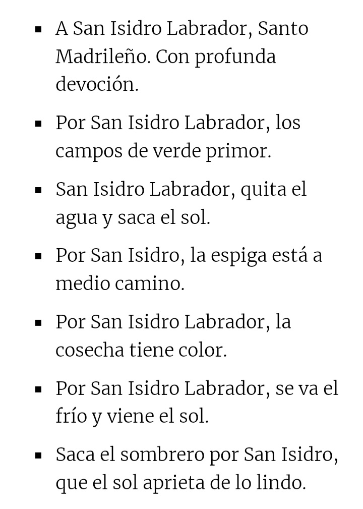 Feliz Día de San Isidro a todos los madrileños y a todos los Isidros y a toda España. 
#PrimeroEspaña 🇪🇸🇪🇸🇪🇸
#SanIsidroLabrador 
#Chotis 
#DeMadridAlCielo ♥️🤍♥️
#PrimeroVox 💚💚💚
#19Junio 
#Macarenazo 💚🤍💚