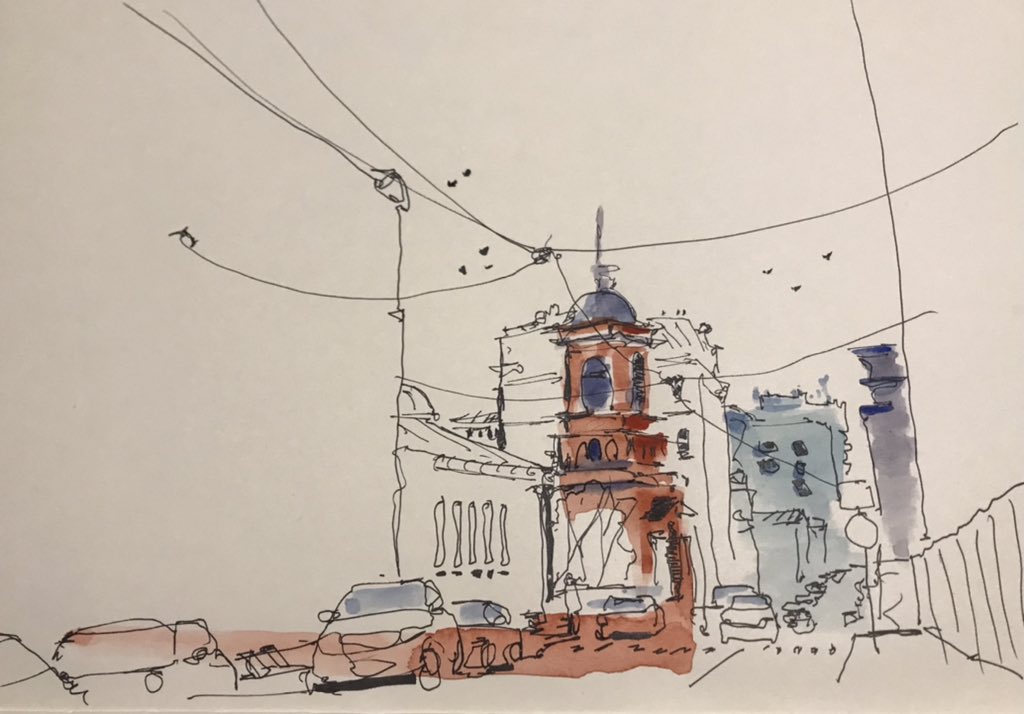 enki_13's tweet photo. Urban Sketching Timelapse Video Tutorial. Project 44 #urbansketching https://t.co/uIHRlpfUna https://t.co/vjoE40FmZe