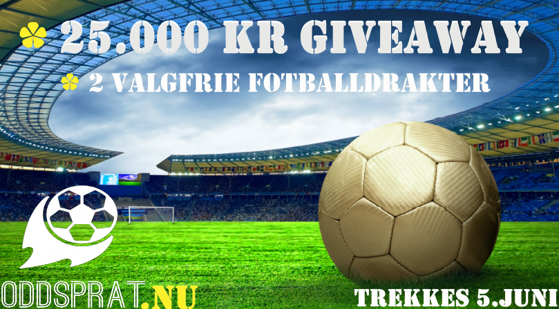 Oddspratnu's tweet photo. 🏅 25.000 kr giveaway + 2 valgfrie fotballdrakter!

Vi fortsetter festen etter lansering.
Det du må gjøre?🤔
✅Like/retweet + følg oss💙

Vi trekker hele 15 vinnere, hovedpremien er på 7500kr! Du kan lese mer om fordelingen under her.

Lykke til, hilsen https://t.co/MVWLWHRn0Q🎈 https://t.co/BMMe7Xk42C