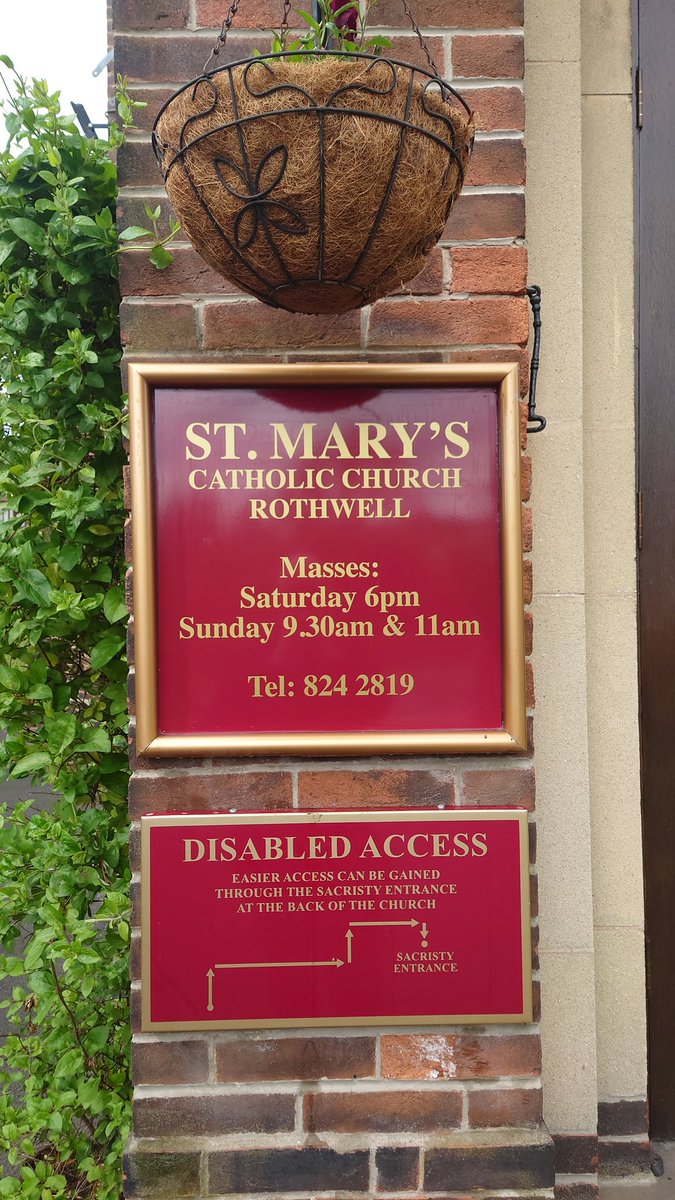 GraphicsTemplar's tweet photo. St Mary's church Rothwell, old panels with old phone number replaced for some shiny new ones 👍🏻#signage #leeds #rothwell #newsigns #fyp #trending #signdesign https://t.co/U8fgSevsrp