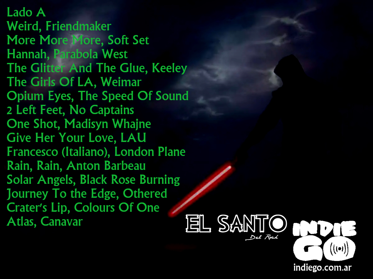 Las Nuevas Aventuras de El Santo del Rock E04 T02 040522
<a href="/friendmakerIRL/">friendmaker</a> <a href="/SoftSetMusic/">Soft Set</a> <a href="/ParabolaWest/">Parabola West</a> <a href="/KEELEYsound/">KEELEY</a> <a href="/WeimarBandUK/">Weimar (Official UK Band Page)</a> <a href="/SpeedOfSoundUK/">the speed of sound</a> <a href="/whajne/">Madisyn Whajne</a> <a href="/lau_fares/">⚡️ LAU ⚡️ Retrowave - Synthpop</a> <a href="/LondonPlaneNYC/">London Plane</a> @antonbarbeau @blkroseburning <a href="/OtheredOak/">Othered</a> <a href="/coloursofone/">Colours Of One</a> 

Checa el Replay en:
mixcloud.com/elsantodelrock…