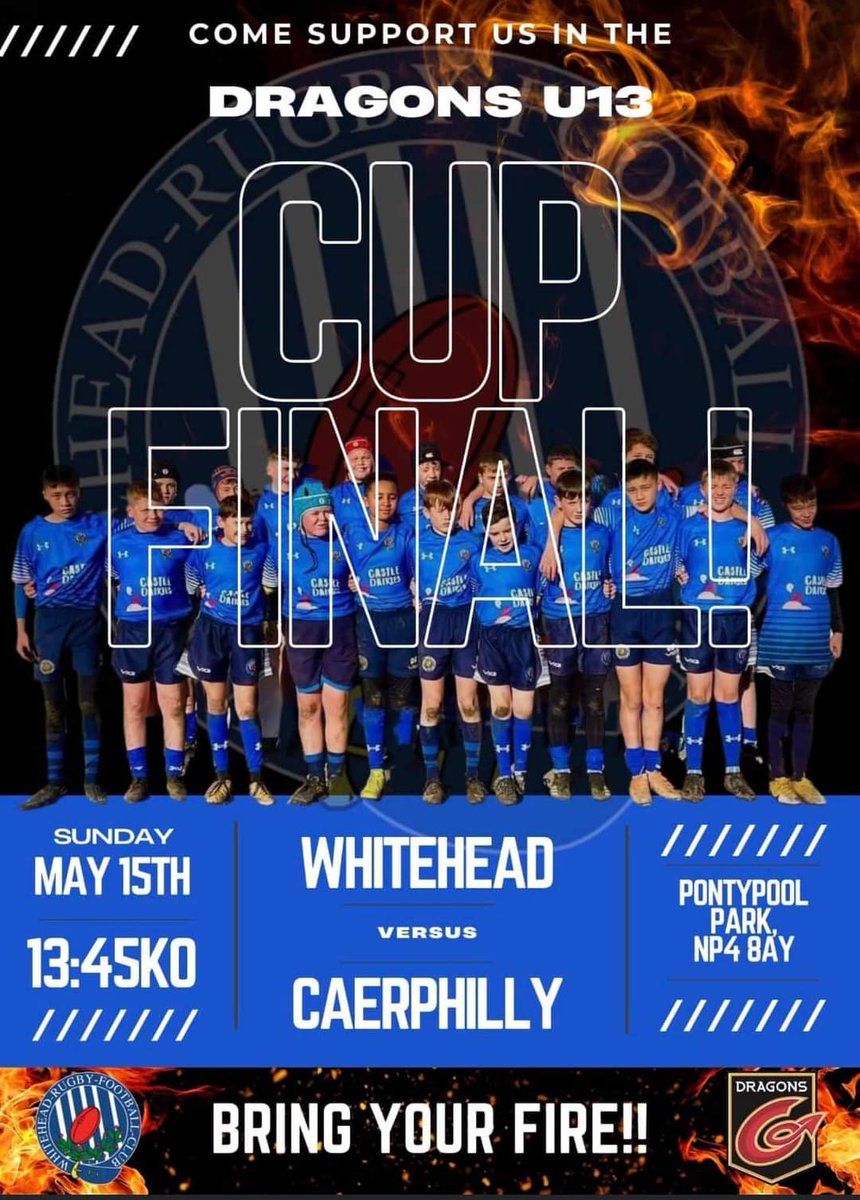 Game Day. Good luck to all playing today in the Dragons Cup. Well done Steelers on a fantastic season. @DragonsHUBs <a href="/Steelersjrfc/">Whitehead Steelers</a> <a href="/Edds_Official/">Whitehead RFC 🏉🏴󠁧󠁢󠁷󠁬󠁳󠁿</a>