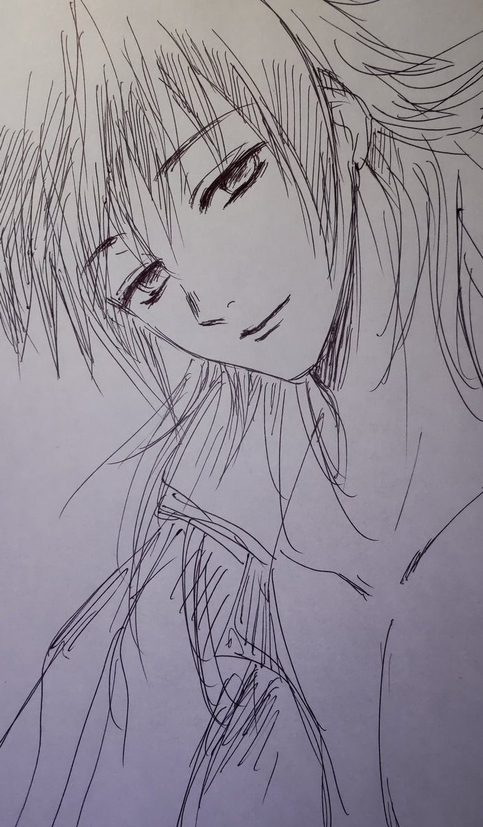 久しぶりに落書き出来た( '-`)
ボールペン1発描きのさねとぎゆ 